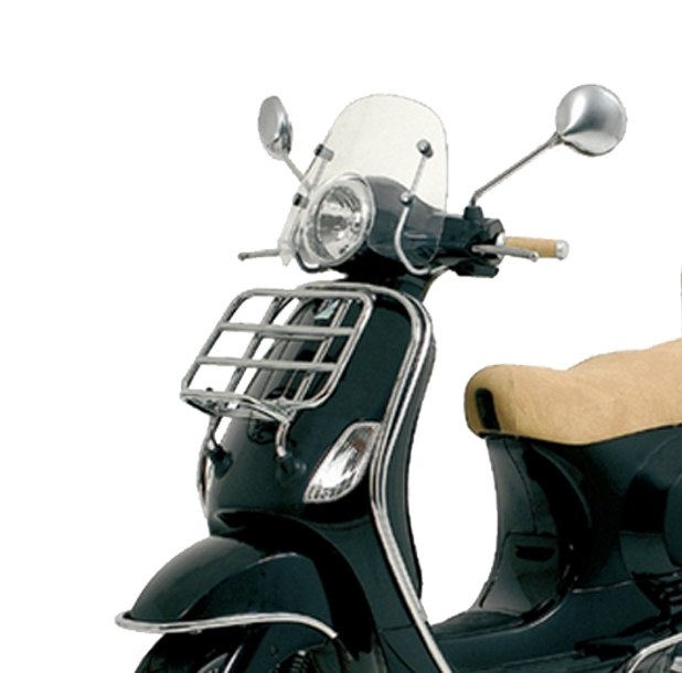 Portapacchi anteriore pieghevole originale Chrome Vespa LX