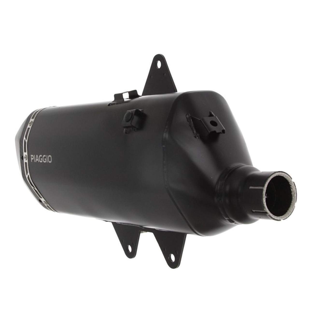 Silenziatore slip-on in acciaio inox nero per Piaggio MP3 HPE 530