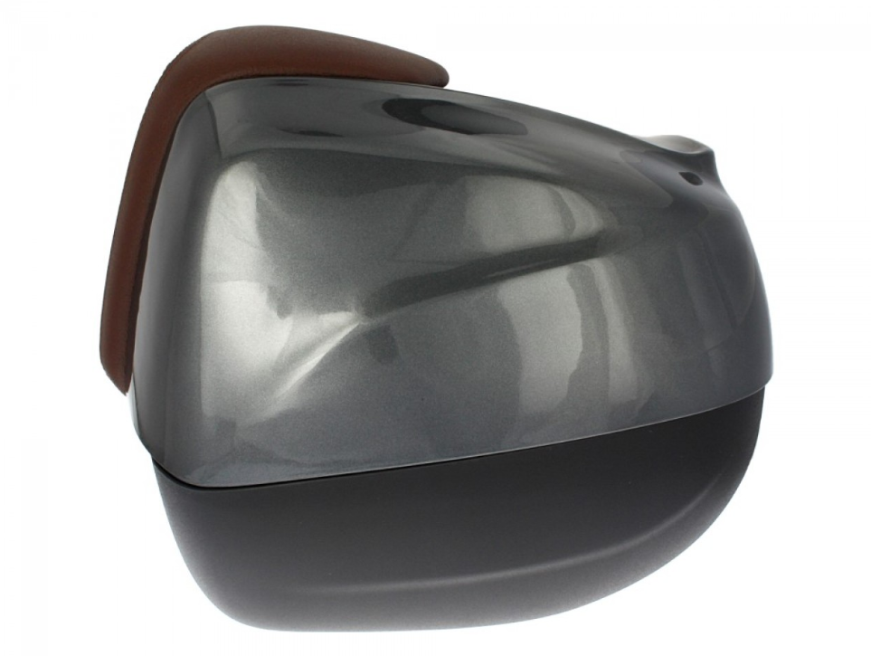 Baule da 37 litri con schienale per Piaggio Medley 125/150 (16-18) - grigio 798/B