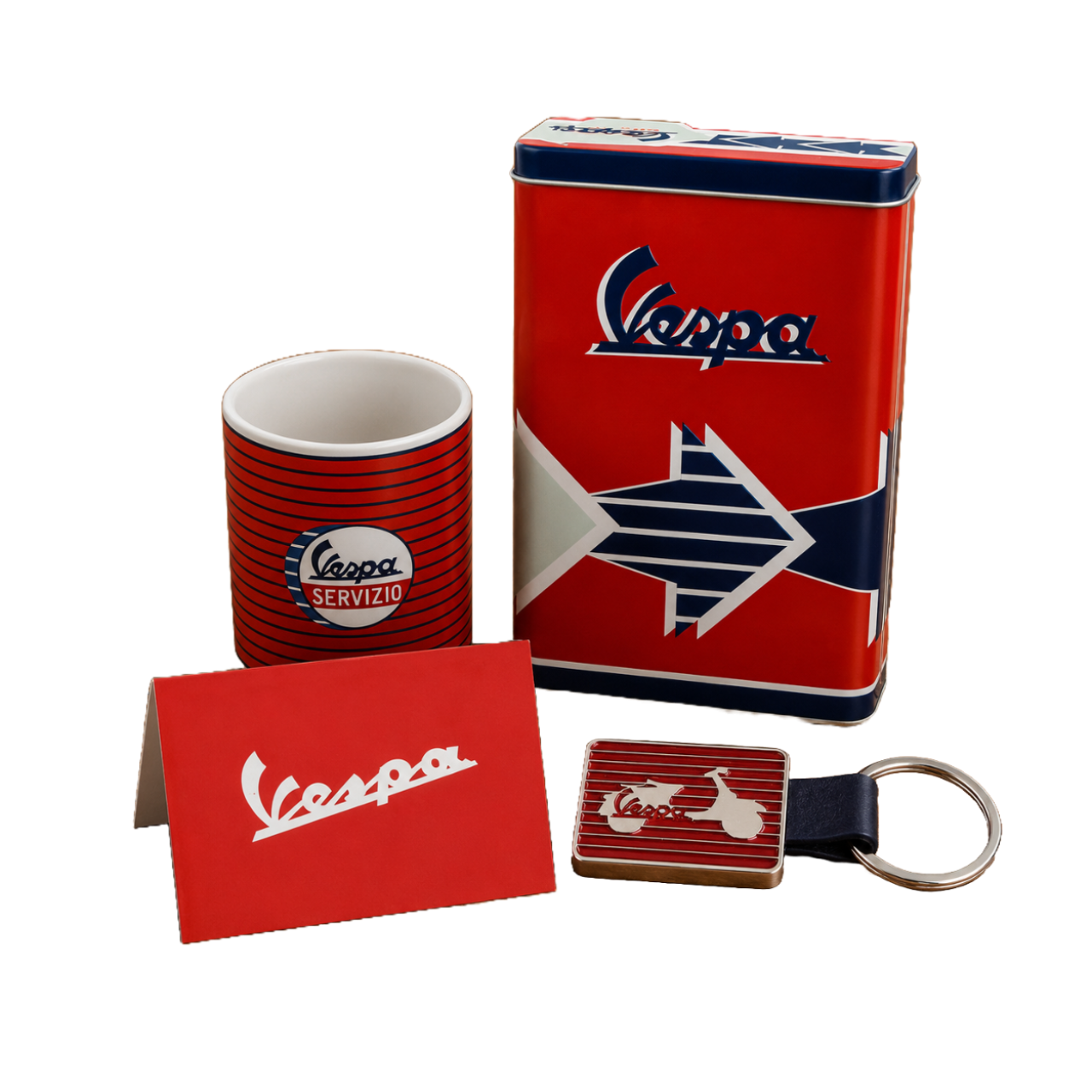 Pacchetto di gadget Vespa "Servizio Rosso"