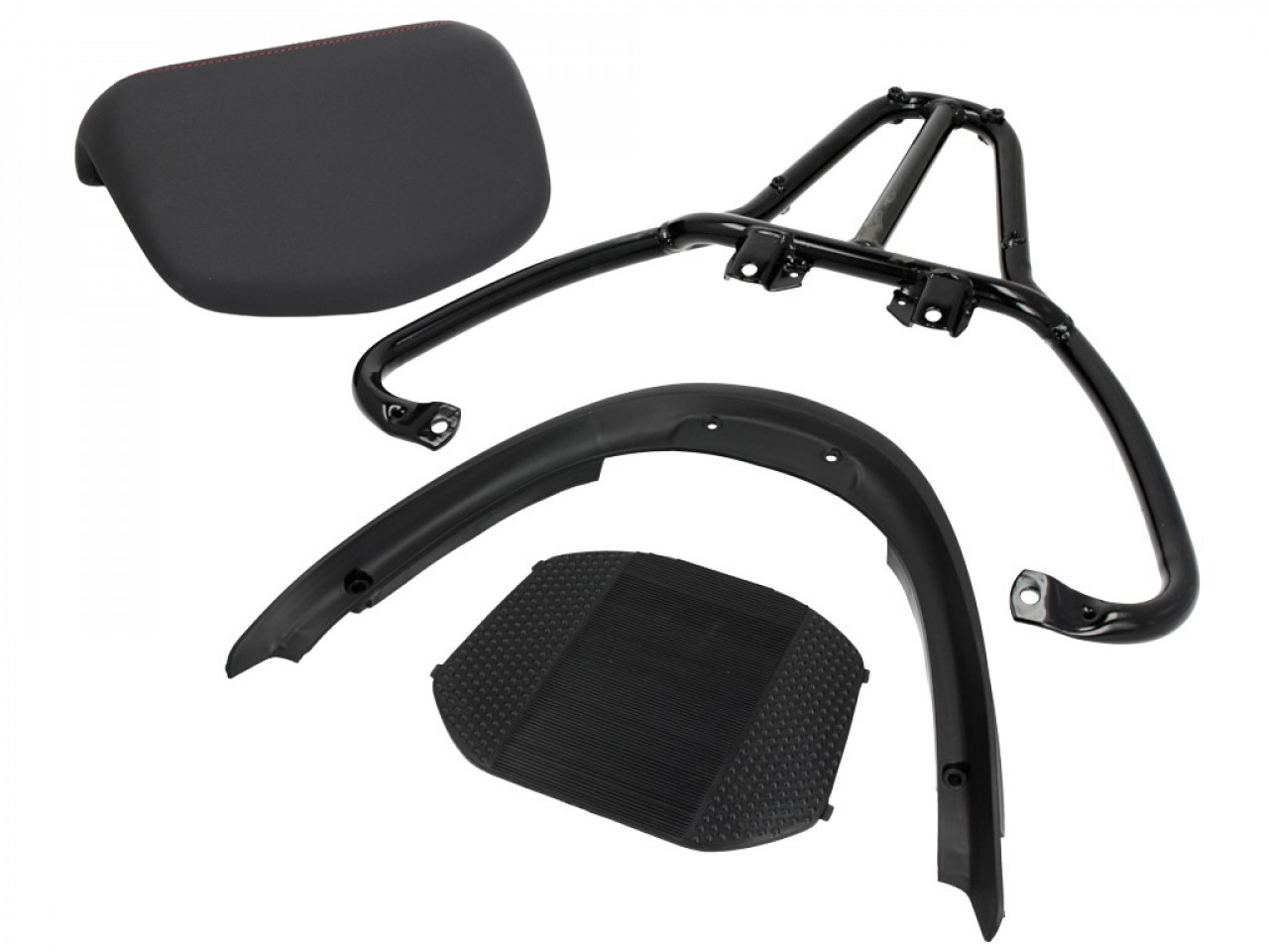 Kit bauletto (incl. piastra di montaggio), 37 l, nero opaco per Piaggio MP3 125 / 300 / Sport HPE